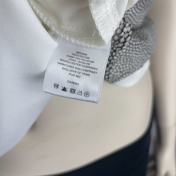 IRIS SETLAKWE Designer Flow Layered Printed Classic Office Tank Top Blouse sz 12 - Picture 5 of 9